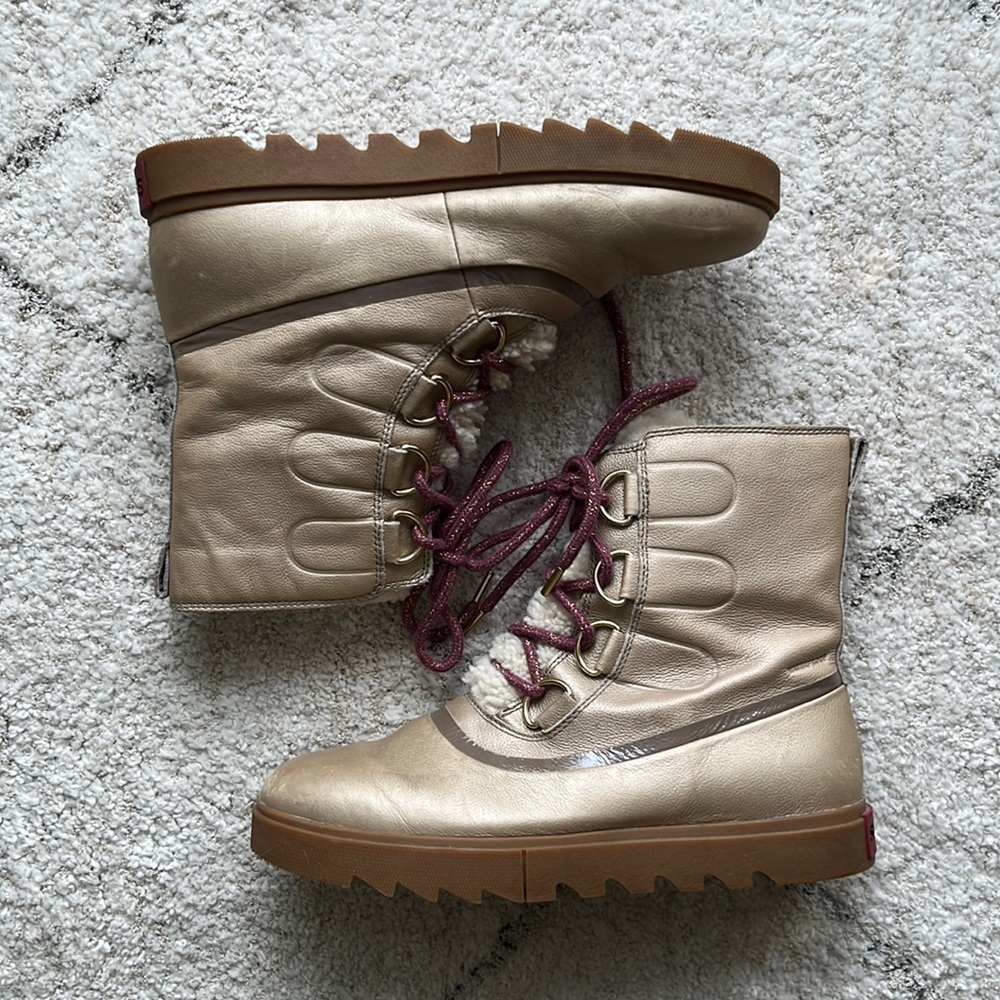 Gold Winter Sorel Boots